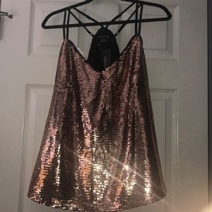 Gold glimmer top